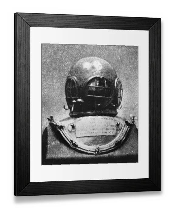 Framed Print : Closed Diving Helmet Framed Print : Closed Diving Helmet