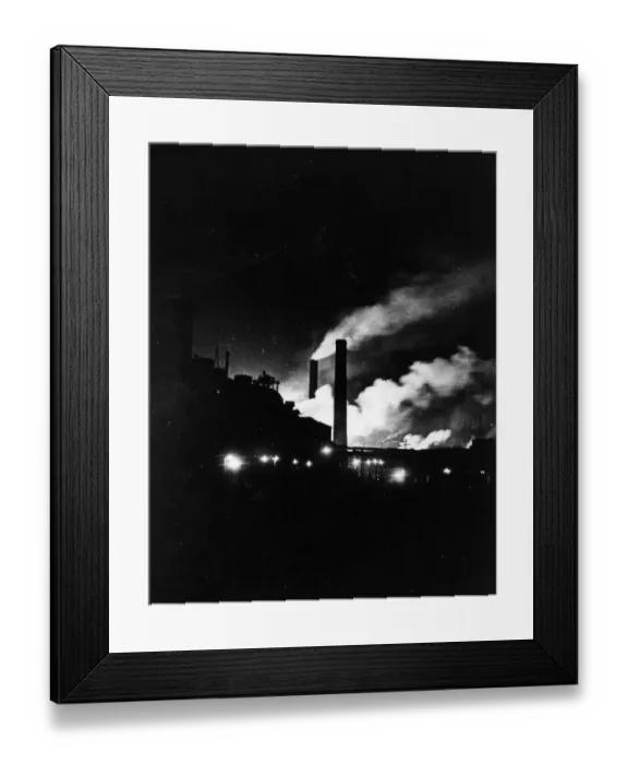 Framed Print : Steelworks At Night Framed Print : Steelworks At Night