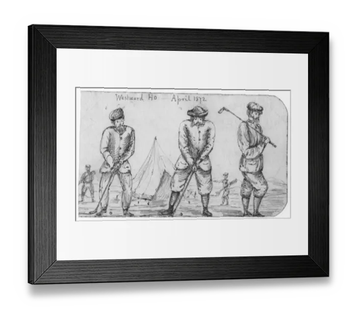 Framed Print : Golf Sketch