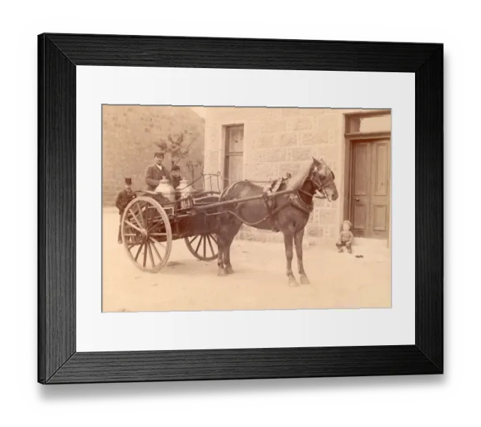 Framed Print : Scottish Milkman Framed Print : Scottish Milkman