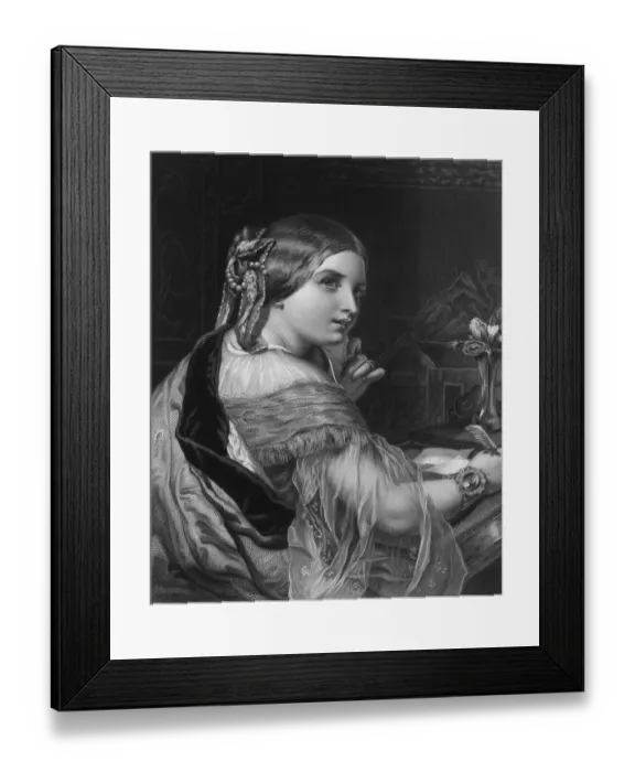 Framed Print : The Fair Correspondent Framed Print : The Fair Correspondent