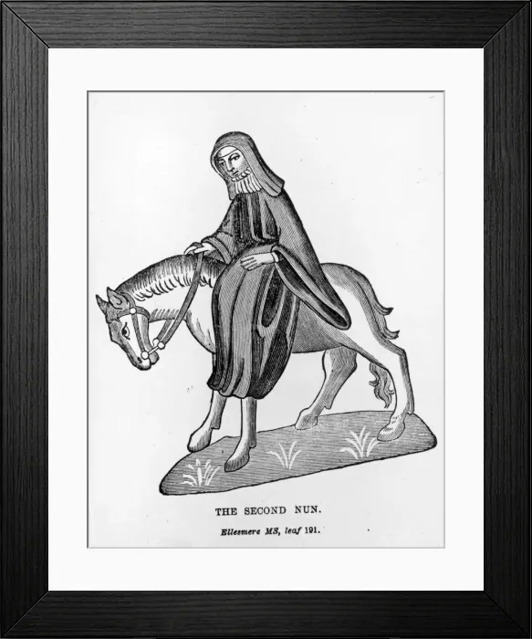 Framed Print : Chaucers Nun Framed Print : Chaucers Nun