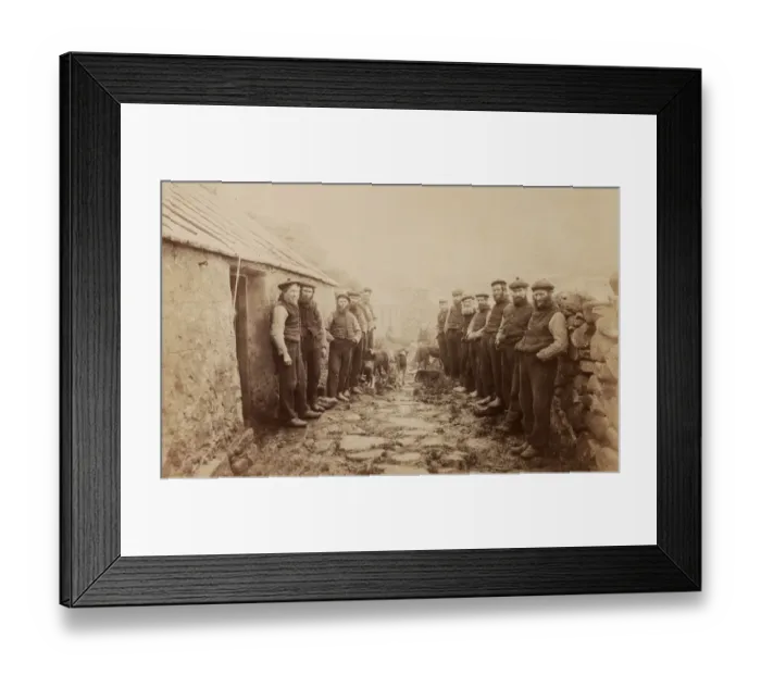 Framed Print : St Kildan Men Framed Print : St Kildan Men