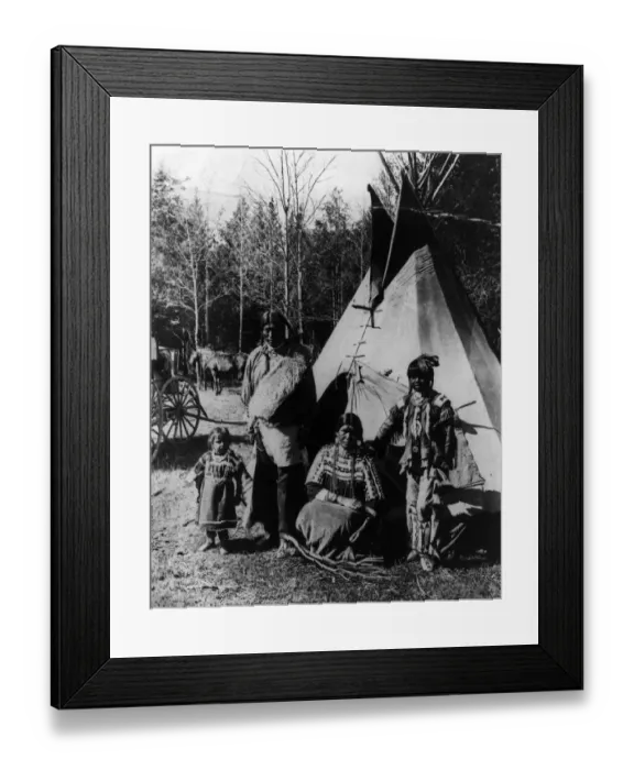 Framed Print : Tepee Band