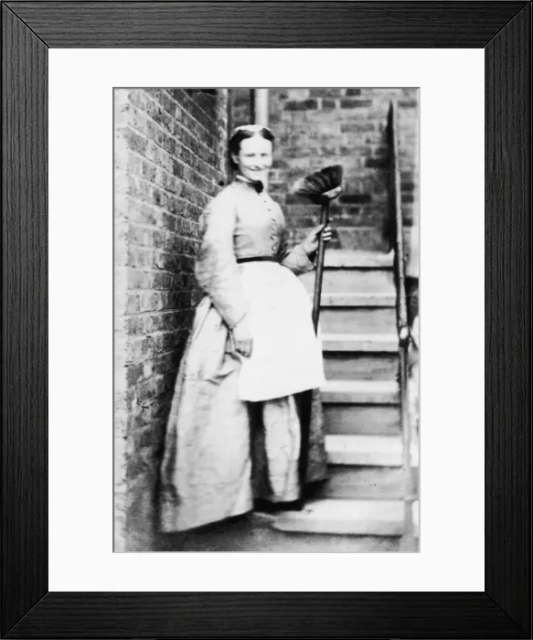 Framed Print : Victorian Maidservant Framed Print : Victorian Maidservant
