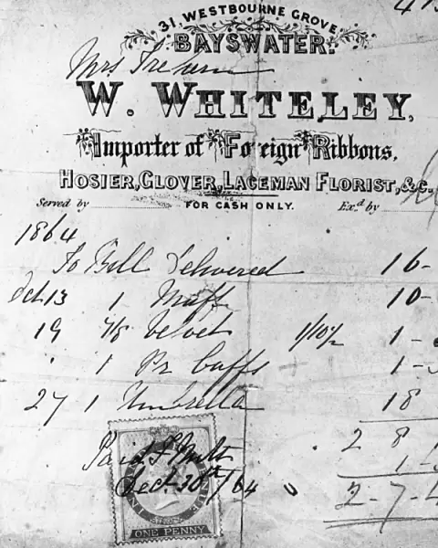 Whiteleys Invoice