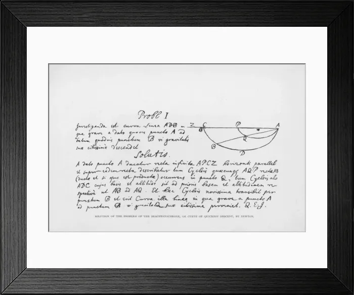 Framed Print : Brachystochrone Curve Framed Print : Brachystochrone Curve