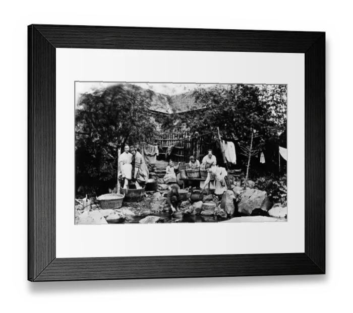 Framed Print : Highland Washing Framed Print : Highland Washing