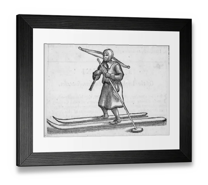 Framed Print : Lappish Skiier Framed Print : Lappish Skiier