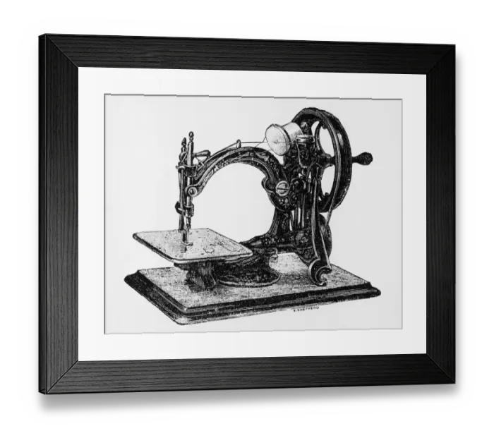 Framed Print : Early Sewing Machine Framed Print : Early Sewing Machine
