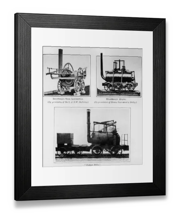Framed Print : Early Locomotives Framed Print : Early Locomotives