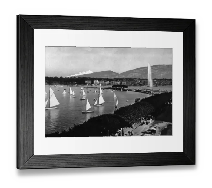 Framed Print : Geneva. A view of Geneva from the Palace of the League of Nations Framed Print : Geneva. A view of Geneva from the Palace of the League of Nations