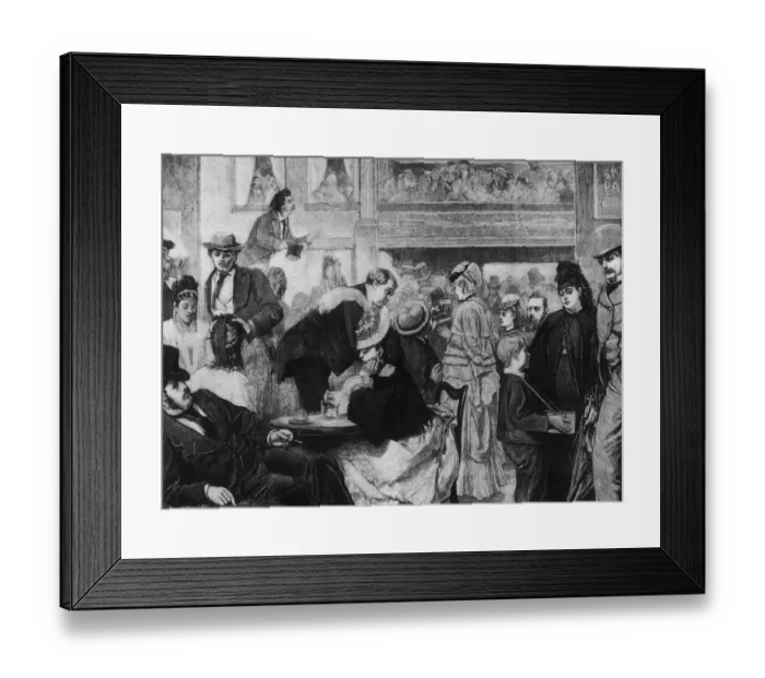 Framed Print : Music Hall Patrons Framed Print : Music Hall Patrons