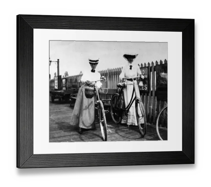 Framed Print : Lady Cyclists Framed Print : Lady Cyclists