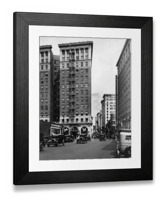 Framed Print : Los Angeles Street Framed Print : Los Angeles Street