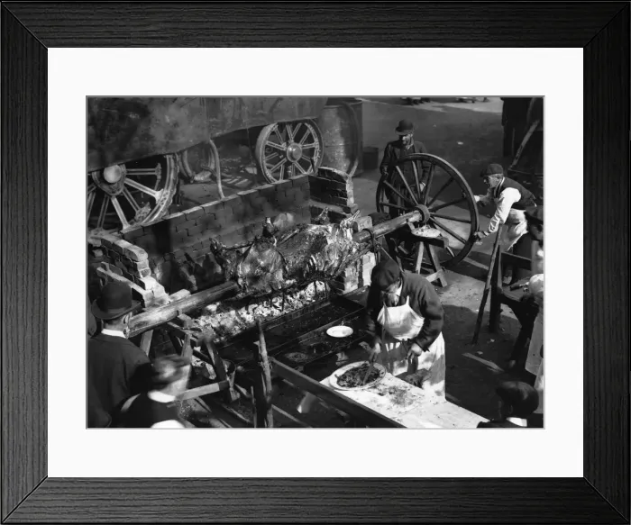Framed Print : Roasting An Ox Framed Print : Roasting An Ox