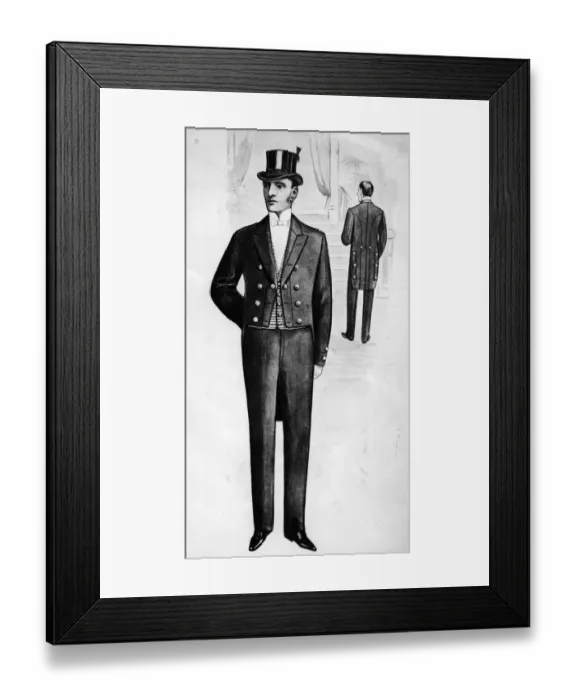 Framed Print : Fashionable Footman