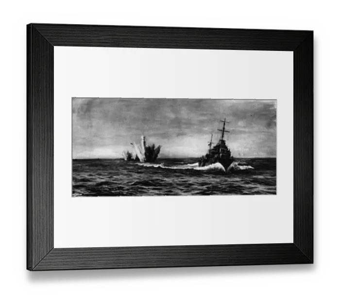 Framed Print : Naval War. June 1940: The British navy takes the initiative as HMS Daisy Framed Print : Naval War. June 1940: The British navy takes the initiative as HMS Daisy