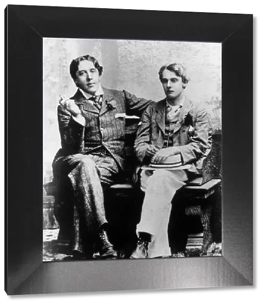 Irish dramatist Oscar Wilde with Lord Alfred Douglas