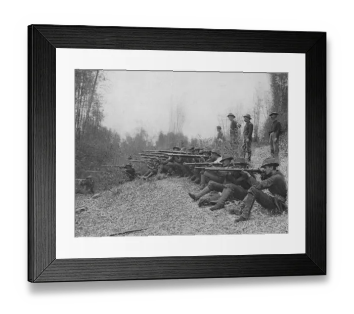 Framed Print : Firing On Insurgents Framed Print : Firing On Insurgents