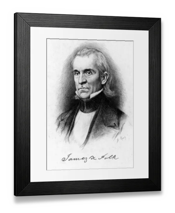 Framed Print : James Knox Polk Framed Print : James Knox Polk