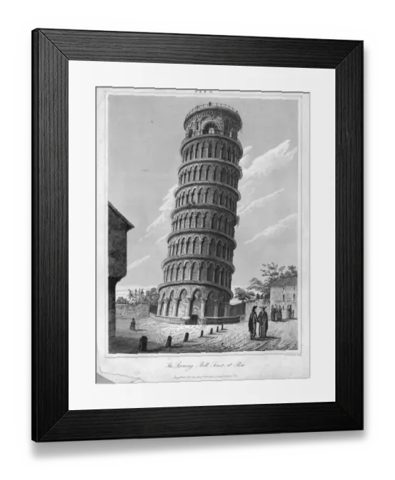Framed Print : Leaning tower