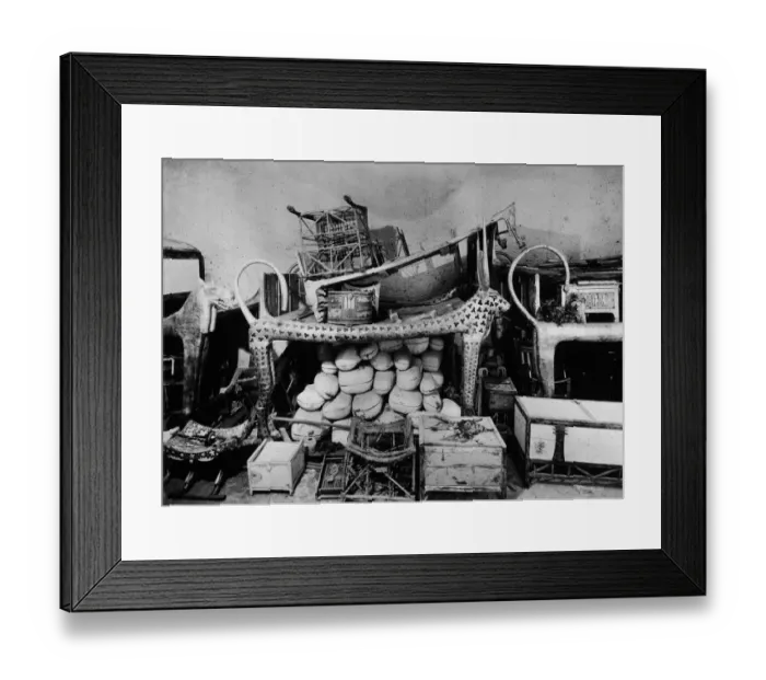 Framed Print : Antechamber Of King Tutankhamens Tomb Framed Print : Antechamber Of King Tutankhamens Tomb