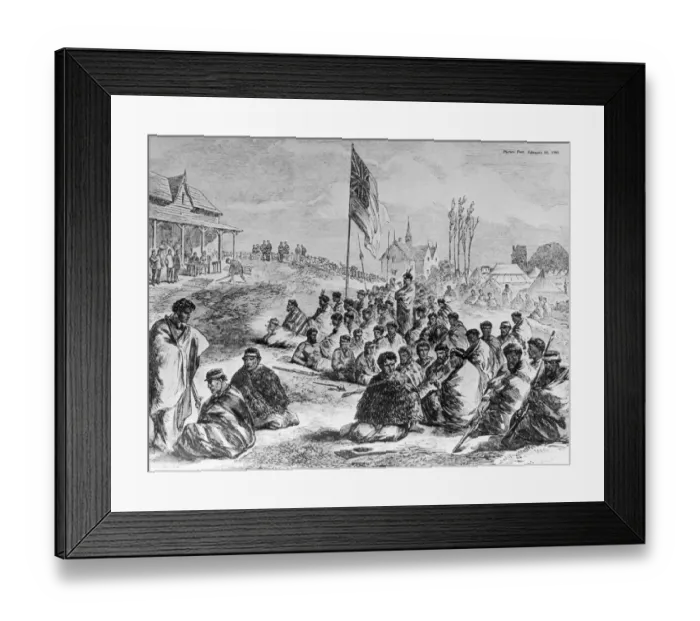 Framed Print : Tauranga Surrender Framed Print : Tauranga Surrender