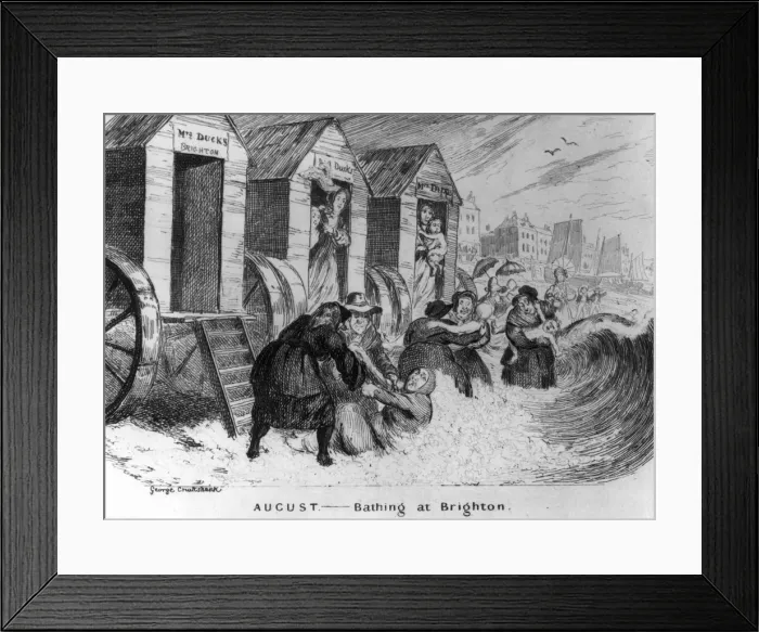 Framed Print : Brighton Beach Framed Print : Brighton Beach
