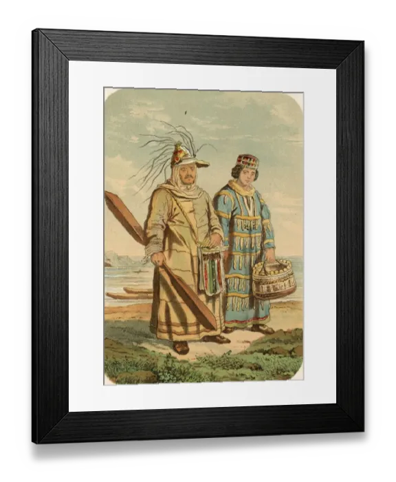 Framed Print : Aleutian Couple Framed Print : Aleutian Couple