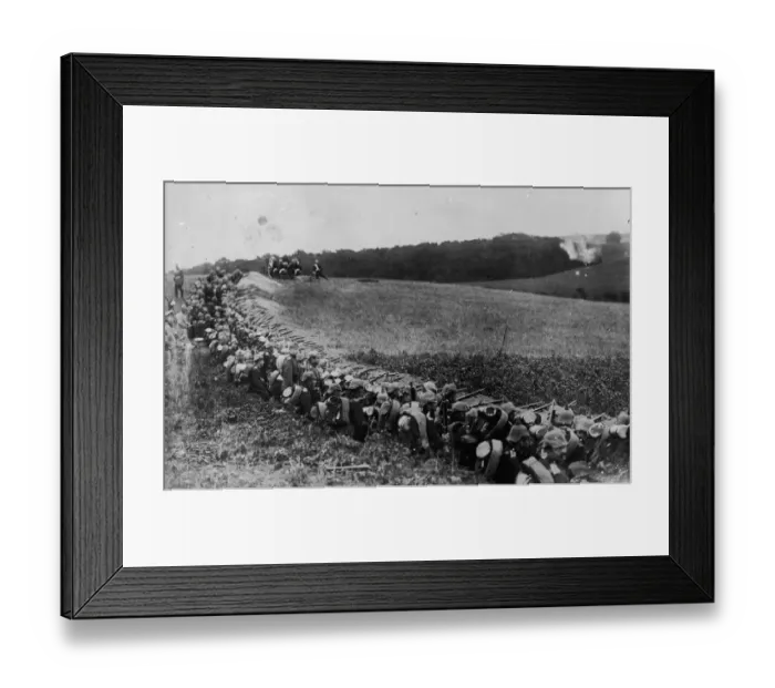 Framed Print : German Trenches Framed Print : German Trenches