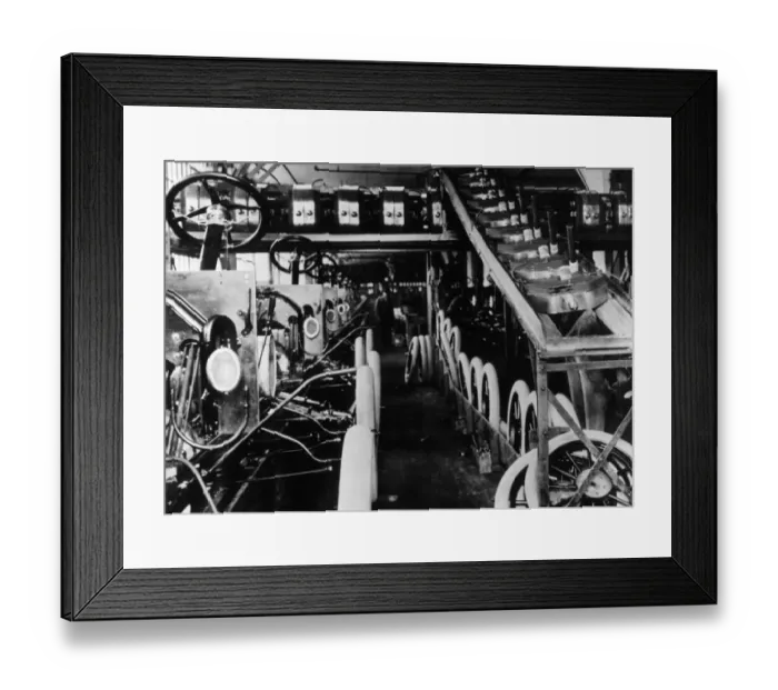 Framed Print : Moving Assembly Line Framed Print : Moving Assembly Line