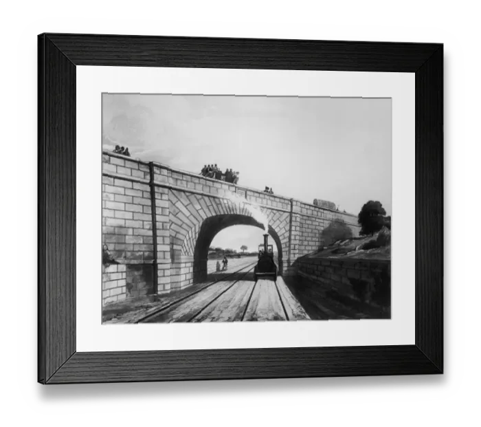 Framed Print : Skew Bridge