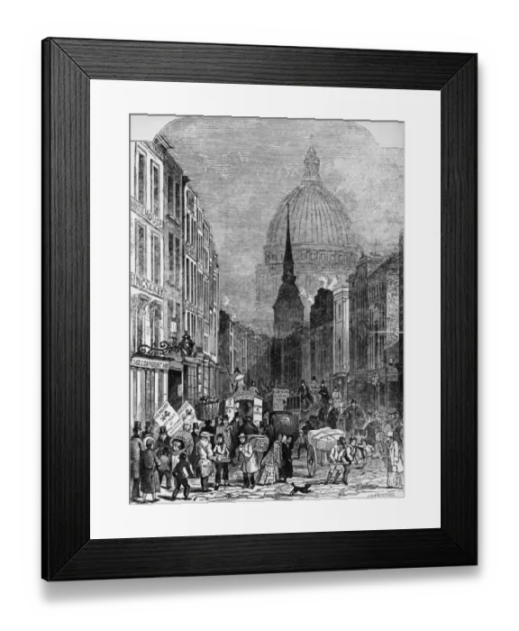 Framed Print : A London Thoroughfare Framed Print : A London Thoroughfare