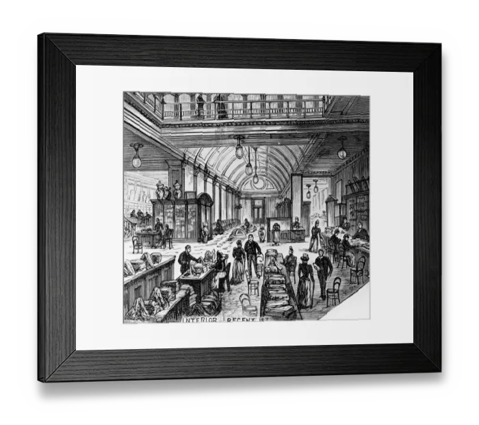 Framed Print : London Draper Shop Framed Print : London Draper Shop