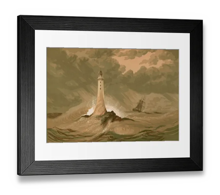 Framed Print : Eddystone Lighthouse