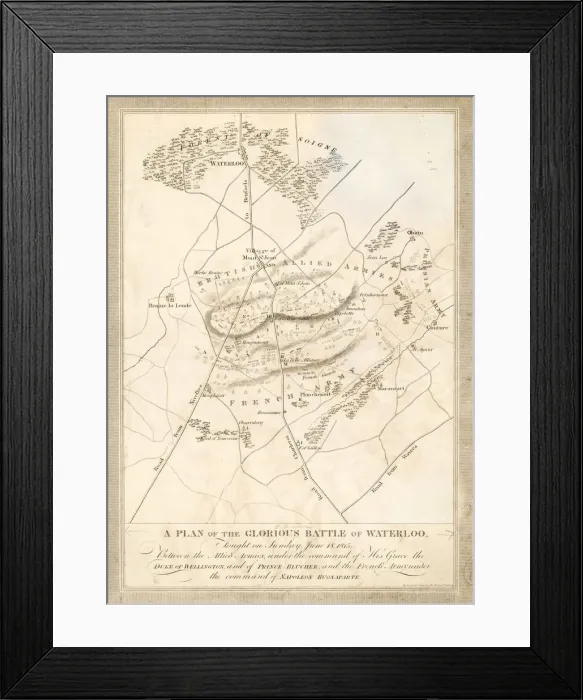 Framed Print : Battle Of Waterloo Framed Print : Battle Of Waterloo