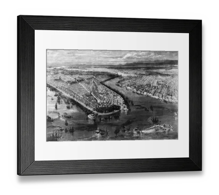 Framed Print : Manhattan Island Framed Print : Manhattan Island