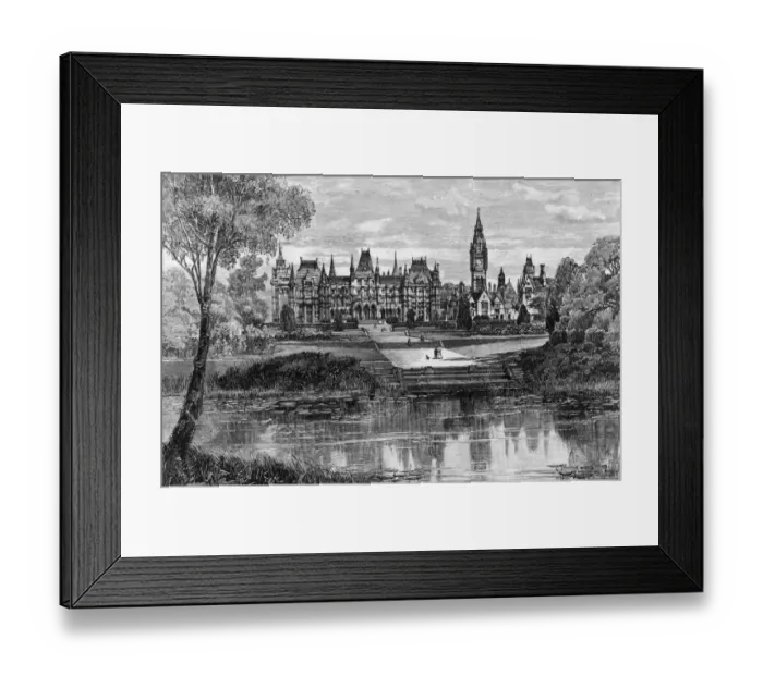 Framed Print : Eaton Hall Lake Framed Print : Eaton Hall Lake