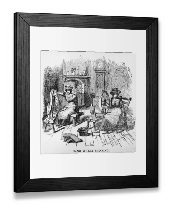 Framed Print : Hand Wheel Spinning Framed Print : Hand Wheel Spinning