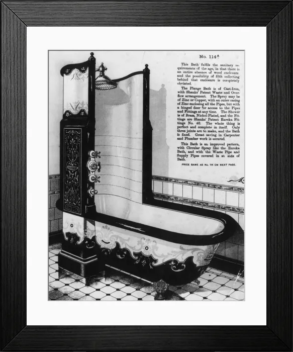 Framed Print : Shower Cabinet Framed Print : Shower Cabinet