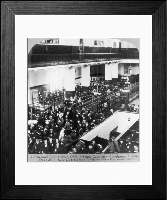 Framed Print : US Immigration Framed Print : US Immigration