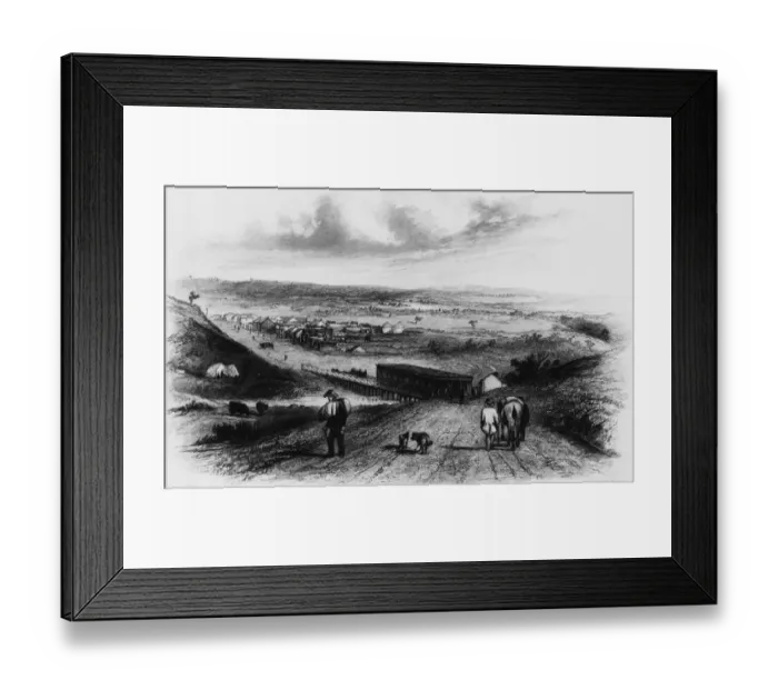 Framed Print : Australian Township Framed Print : Australian Township