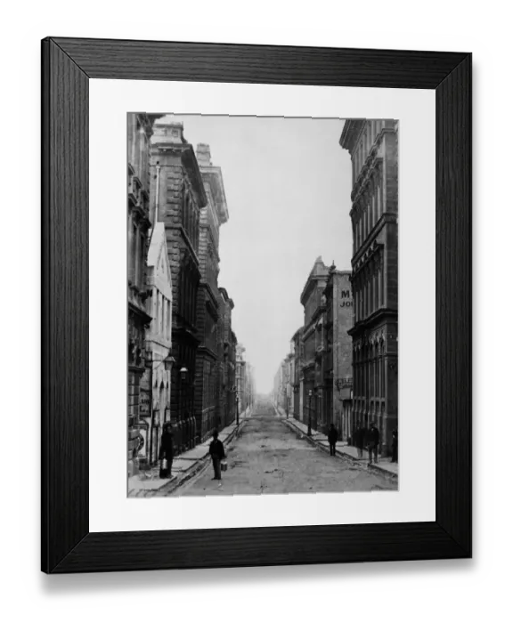 Framed Print : Flinders Lane Framed Print : Flinders Lane