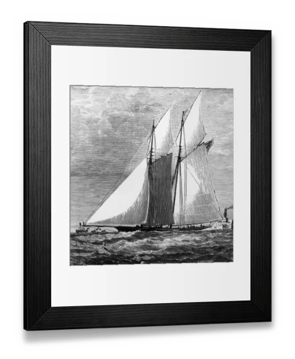Framed Print : Schooner Yacht Livonia