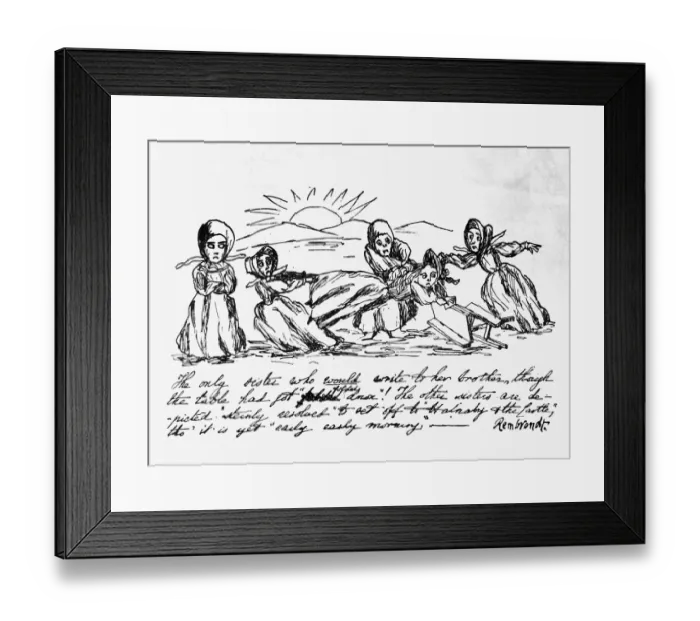 Framed Print : Sibling Rivalry Framed Print : Sibling Rivalry