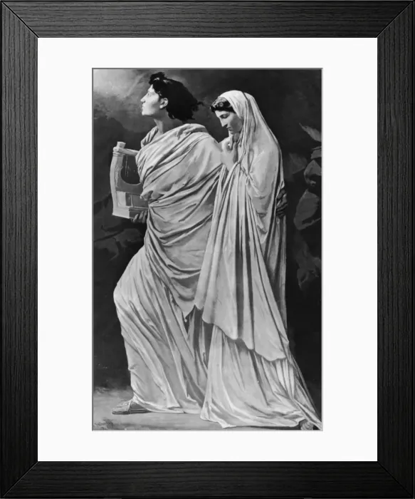 Framed Print : Orpheus And Eurydice Framed Print : Orpheus And Eurydice