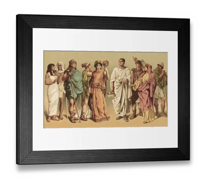 Framed Print : Ancient Costumes Framed Print : Ancient Costumes