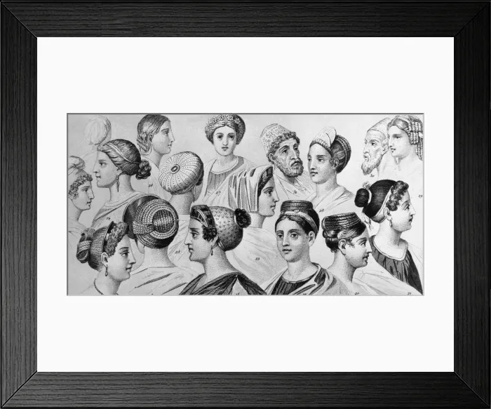 Framed Print : Roman Headdresses Framed Print : Roman Headdresses