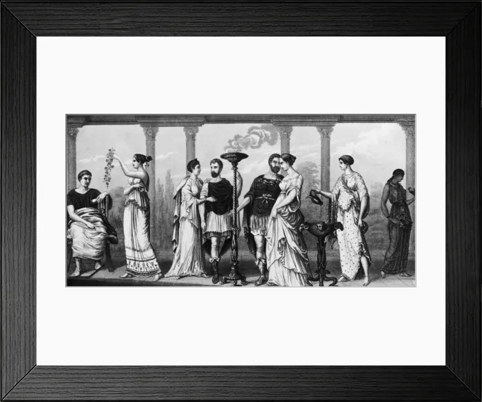 Framed Print : Greek Fashions Framed Print : Greek Fashions